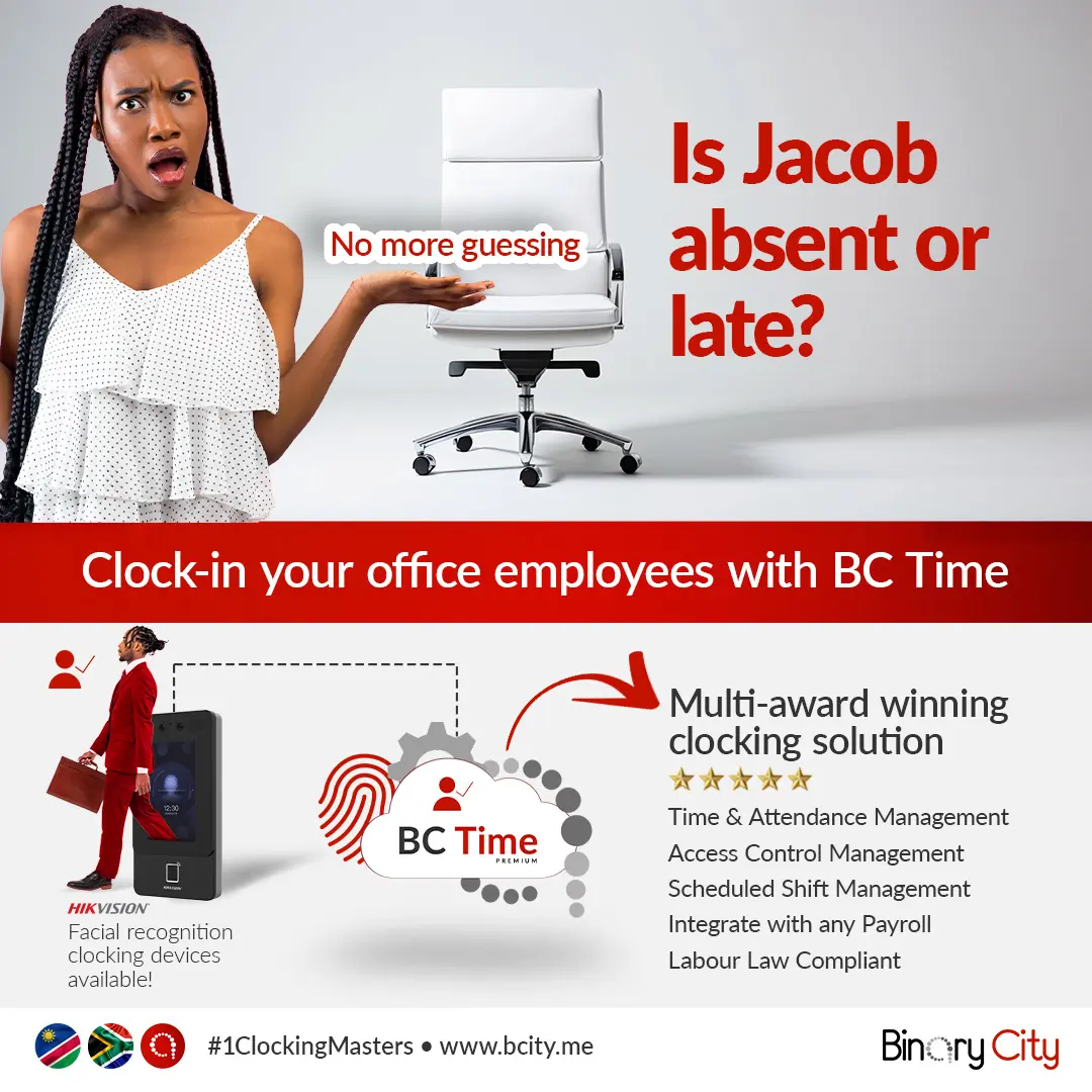 time and attendance and access control clocking solution for office workers